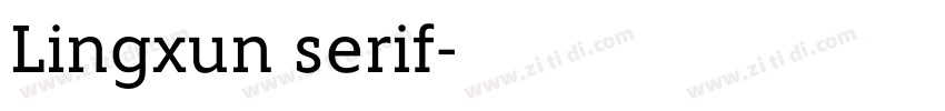 Lingxun serif字体转换